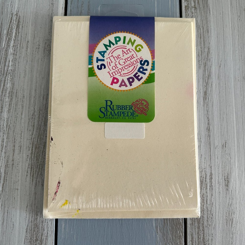NWT Rubber Stampede Sealed Cards & Envelope Set for Crafting Rubber Stamping